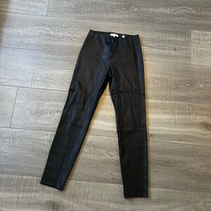 Vince Black Leather Leggings